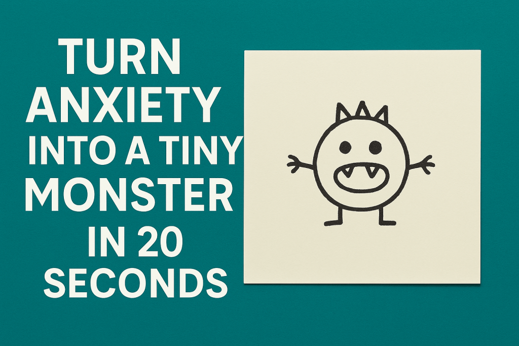 Turn Anxiety into a Tiny Monster in Twenty&nbsp;Seconds