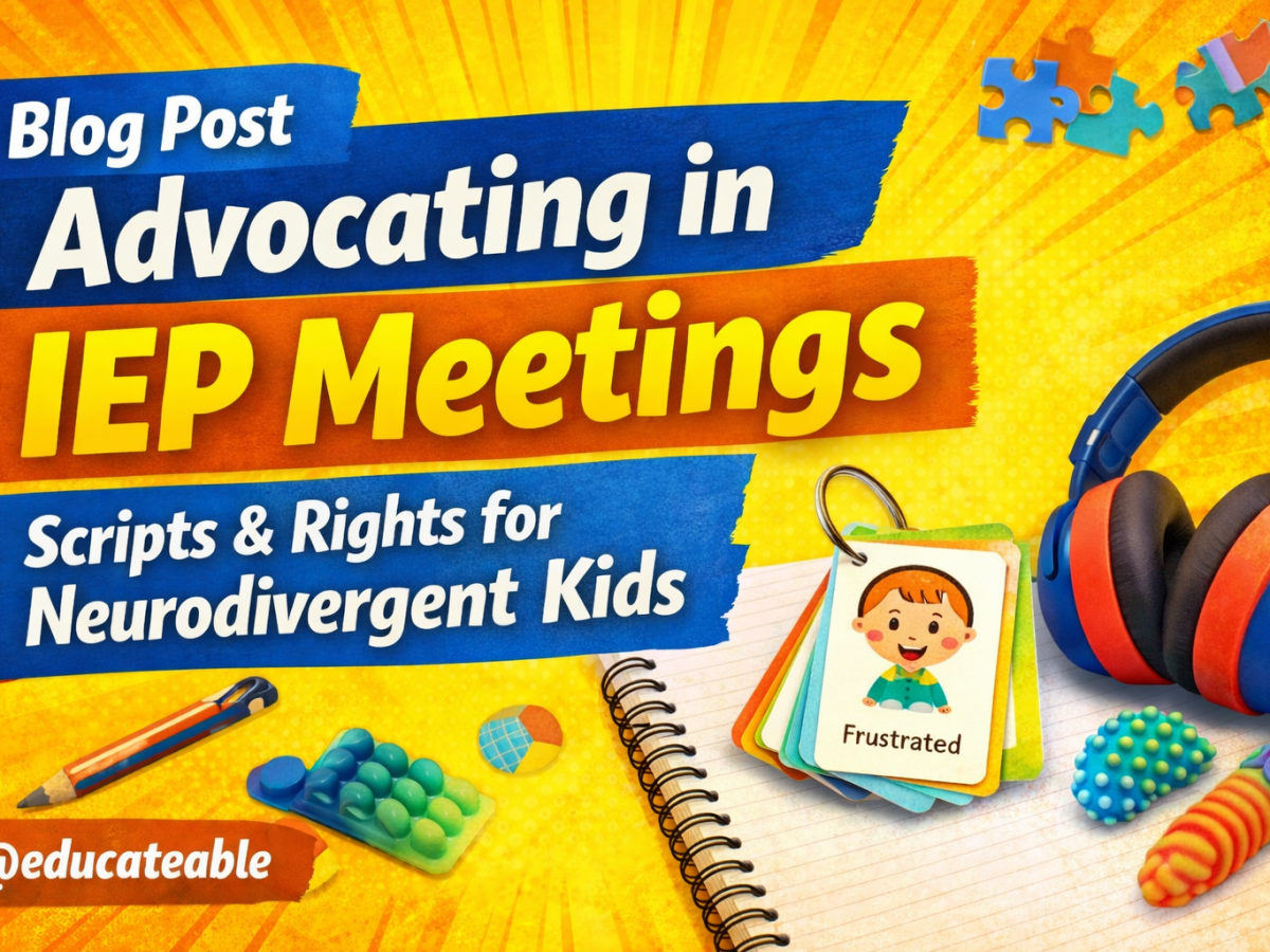 Advocating in IEP and School Meetings: Scripts, Rights, and Tools for Parents of Neurodivergent&nbsp;Kids