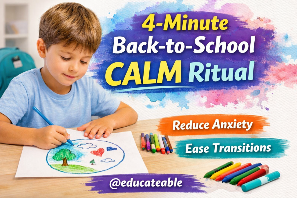 4-Minute “Back-to-School Calm” Art Ritual for Neurodivergent Kids