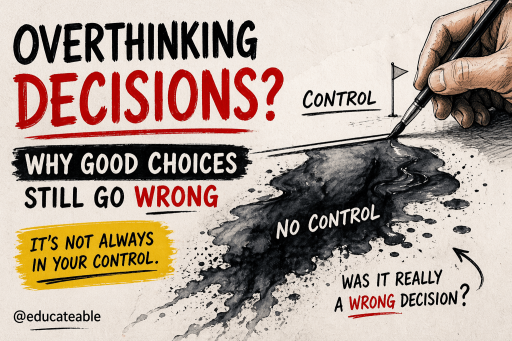 Overthinking Decisions? Why Good Choices Still Go Wrong (and how to stop punishing&nbsp;yourself)