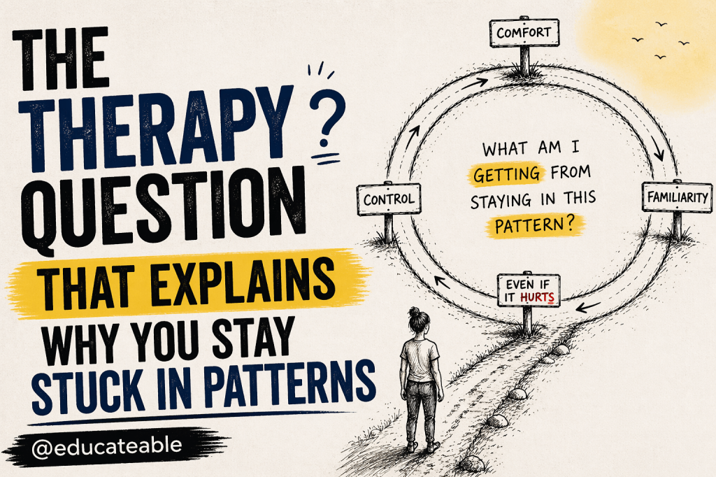 The Therapy Question That Explains Why You Stay Stuck in&nbsp;Patterns