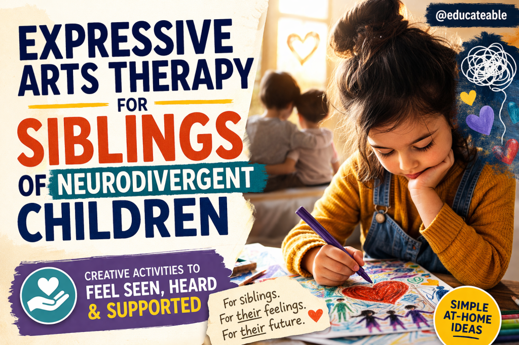 Expressive Arts Therapy for Siblings of Neurodivergent&nbsp;Children