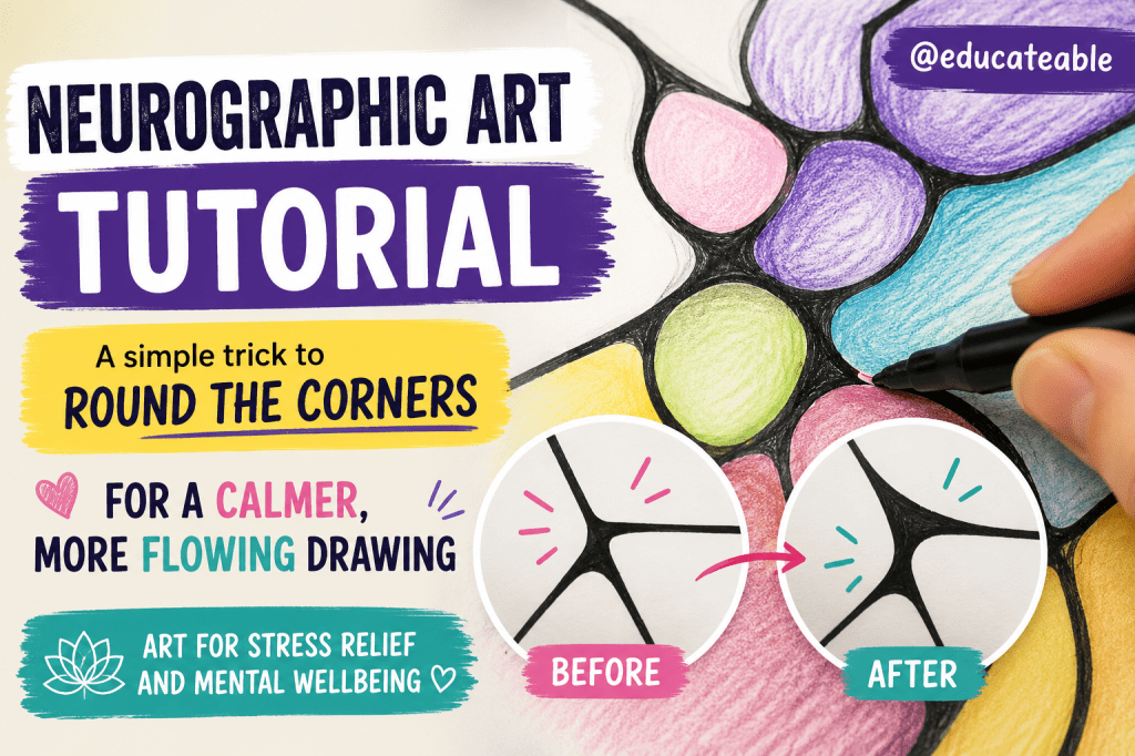 Neurographic Art Tutorial for Stress Relief: Why “Rounding the Corners” Feels So&nbsp;Calming