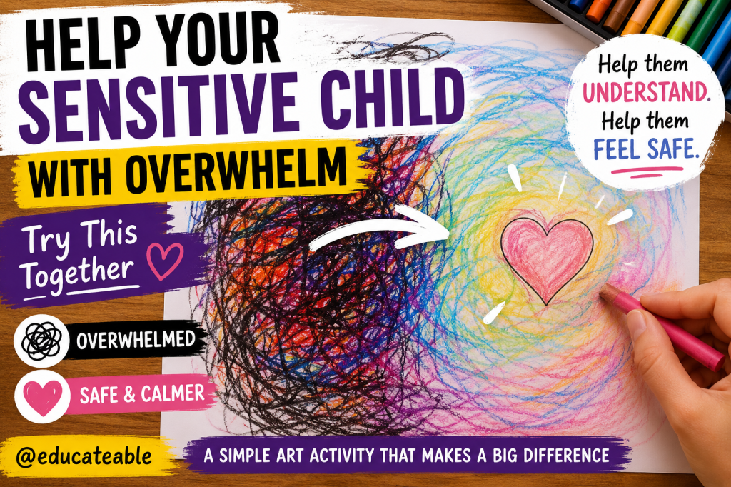 How to Help a Sensitive Child With Emotional Overwhelm Using a Simple Art&nbsp;Activity