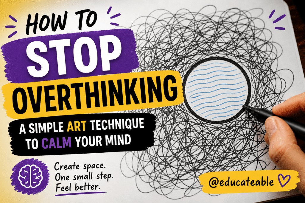 How to Stop Overthinking: A Simple Art-Based Technique That Actually&nbsp;Helps