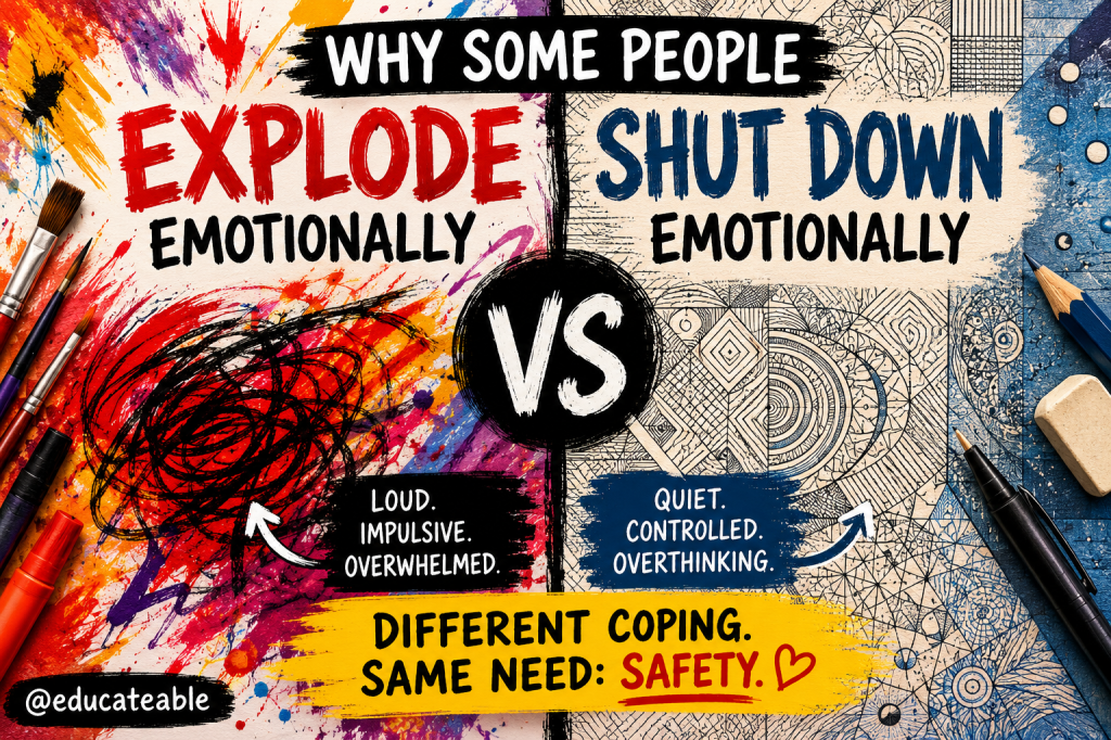 Why Some People Shut Down While Others Explode&nbsp;Emotionally