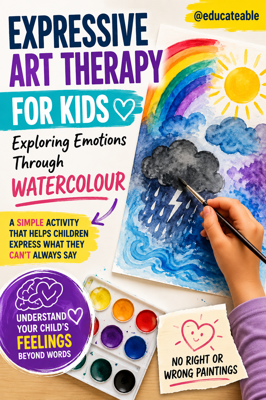 Expressive Art Therapy for Kids: Exploring Emotions Through Watercolour&nbsp;Painting