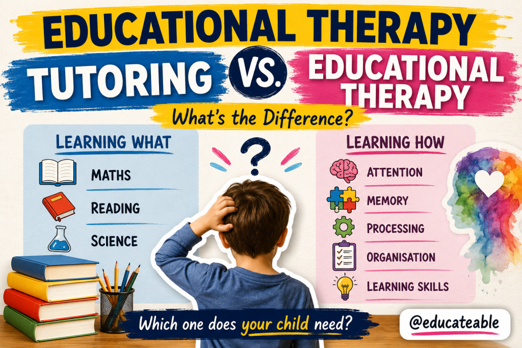 Educational Therapy vs Tutoring: Understanding the Difference and Choosing the Right Support for Your&nbsp;Child