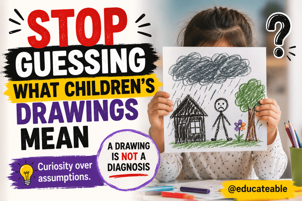 Stop Guessing What Children’s Drawings Mean: A More Helpful Way to Understand Children’s Artwork