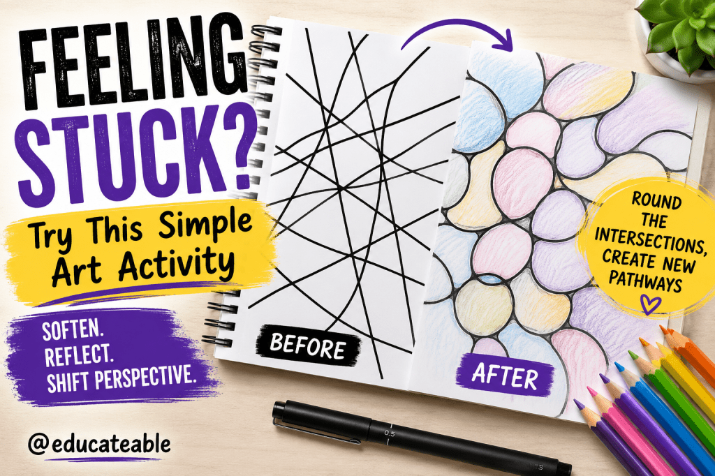 Feeling Stuck? Try This Simple Neurographic Art Activity for Reflection and New&nbsp;Perspectives