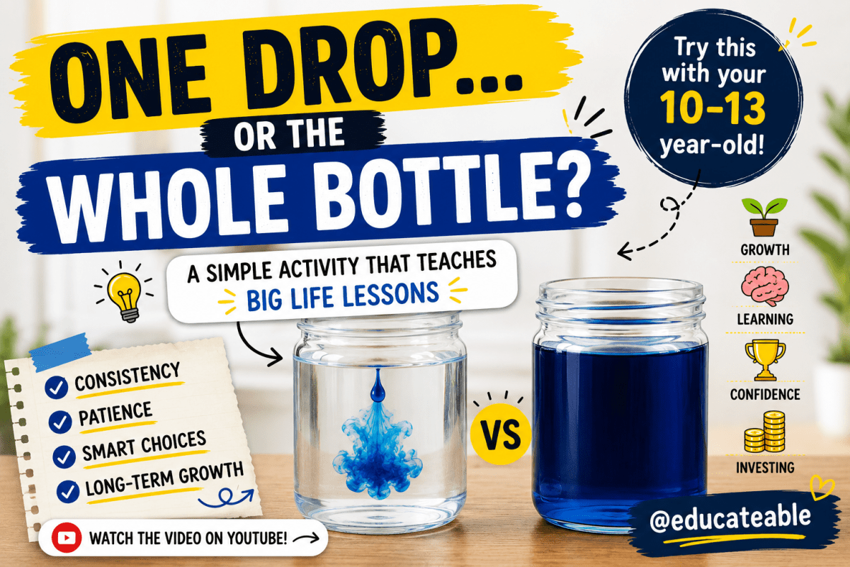 A Simple Water Experiment That Helps Children Understand Investing Without Talking About&nbsp;Money