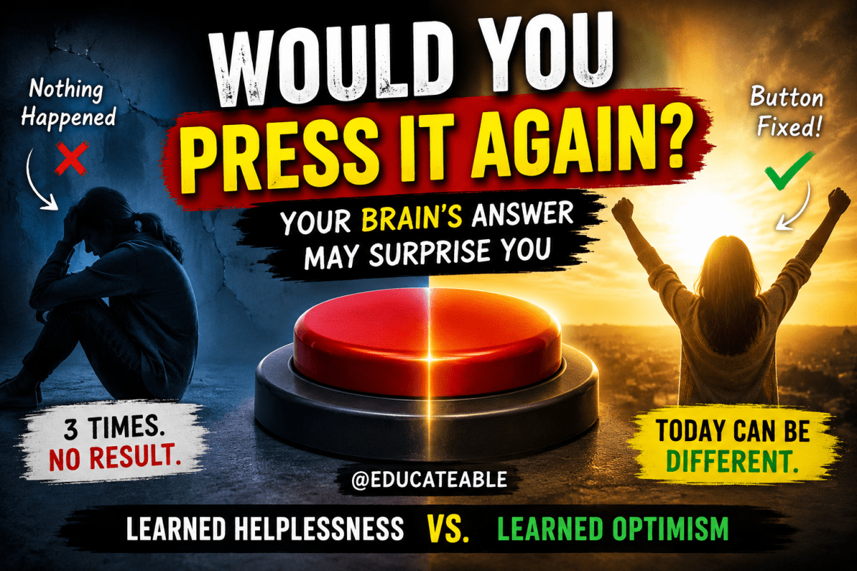 Learned Helplessness vs. Learned Optimism: Why We Sometimes Stop Trying (And How We Can Start&nbsp;Again)