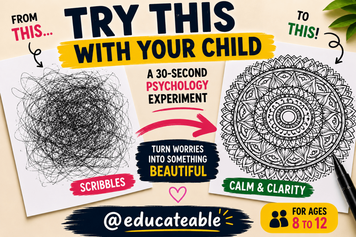 A Simple Maths Doodle That Can Help Your Child Understand Worry Without a&nbsp;Lecture