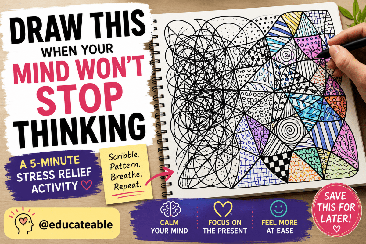 Scribble Grids for Stress Relief: A Simple Creative Activity to Calm a Busy&nbsp;Mind
