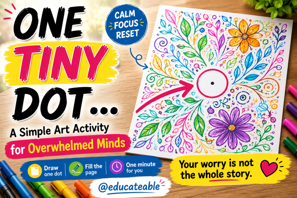 Art Therapy for Stress: How One Tiny Dot Can Help You See Your Worries Differently
