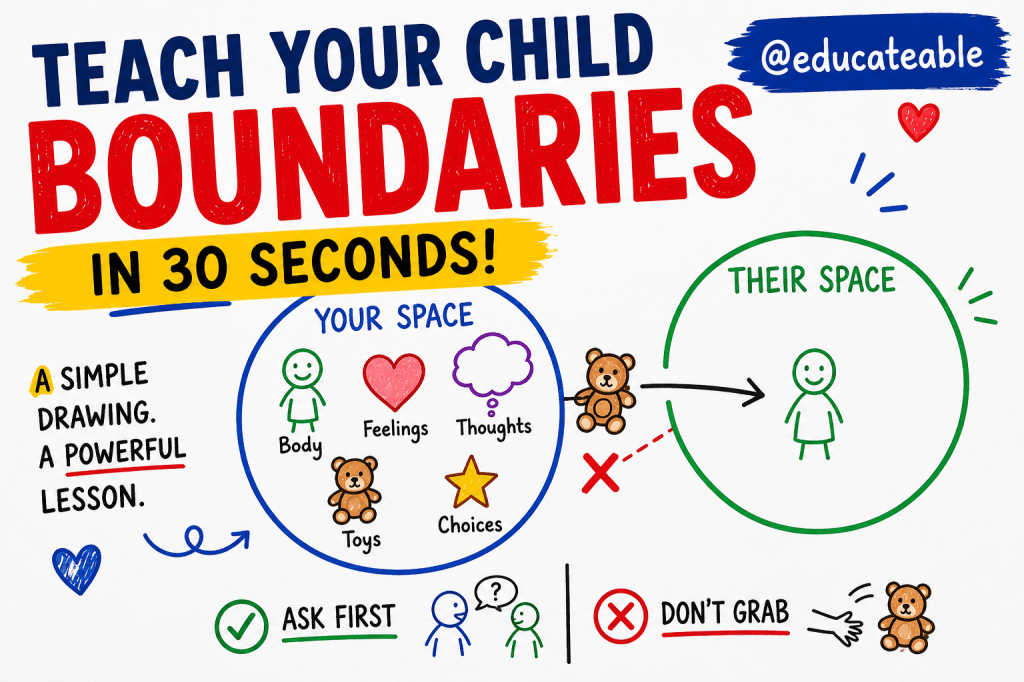 How to Teach Your Child Boundaries Using One Simple&nbsp;Drawing