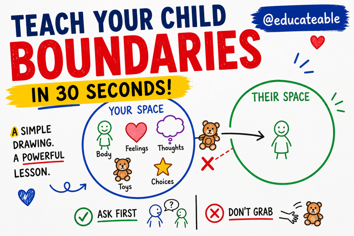 How to Teach Your Child Boundaries Using One Simple&nbsp;Drawing