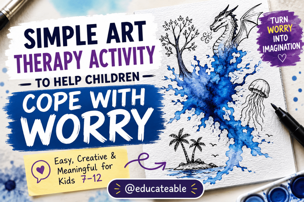 A Simple Expressive Arts Therapy Activity to Help Children Cope with Worry