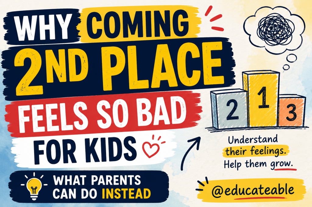 Why Does Coming Second Feel So Bad for Children? Helping Kids Handle Competition and Disappointment