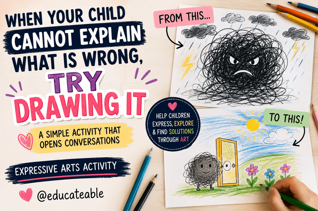 When Your Child Cannot Explain What Is Wrong, Try Drawing It: An Expressive Arts Activity for Emotional&nbsp;Expression