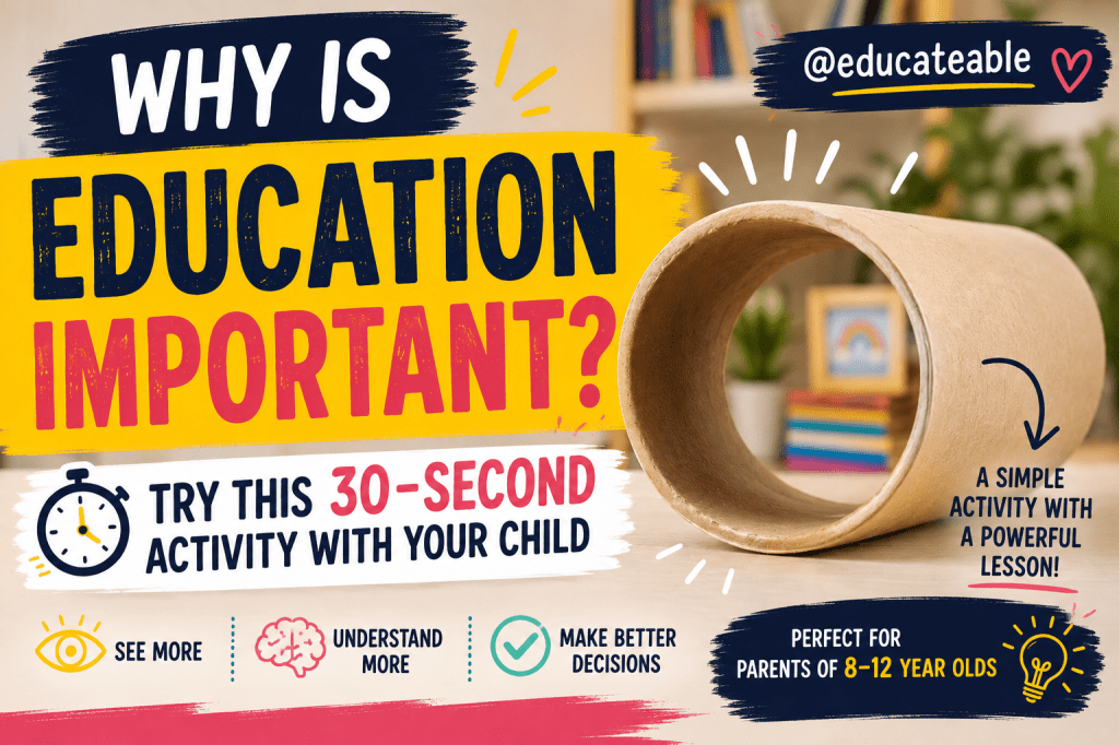 Why Is Education Important? Try This Simple 30-Second Activity with Your&nbsp;Child