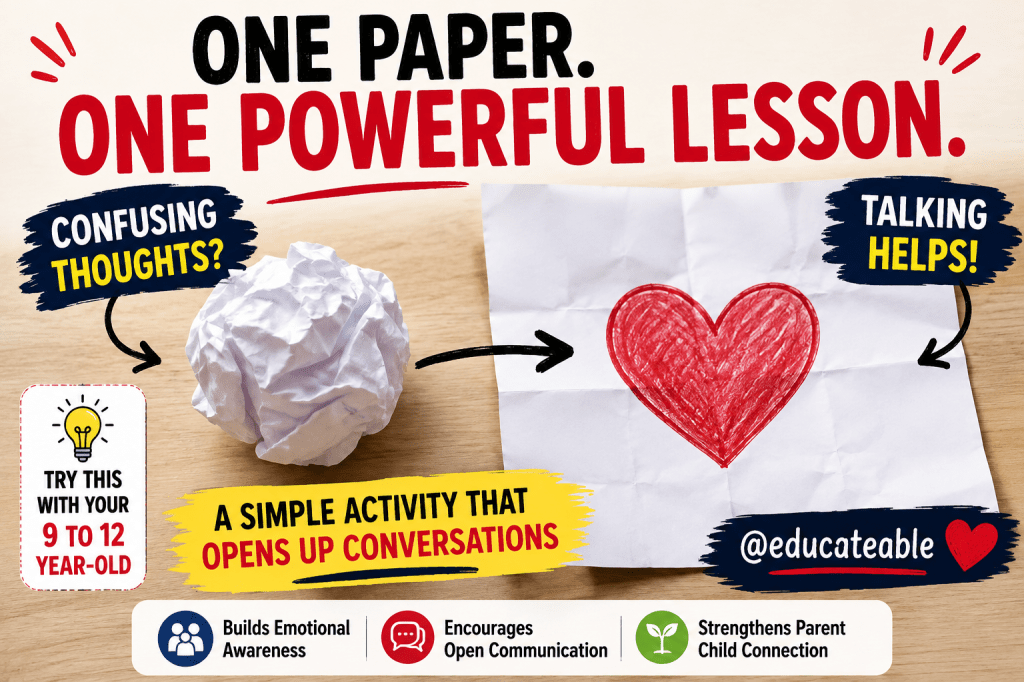A Simple Paper Activity That Helps Children Understand Why Talking About Feelings&nbsp;Matters