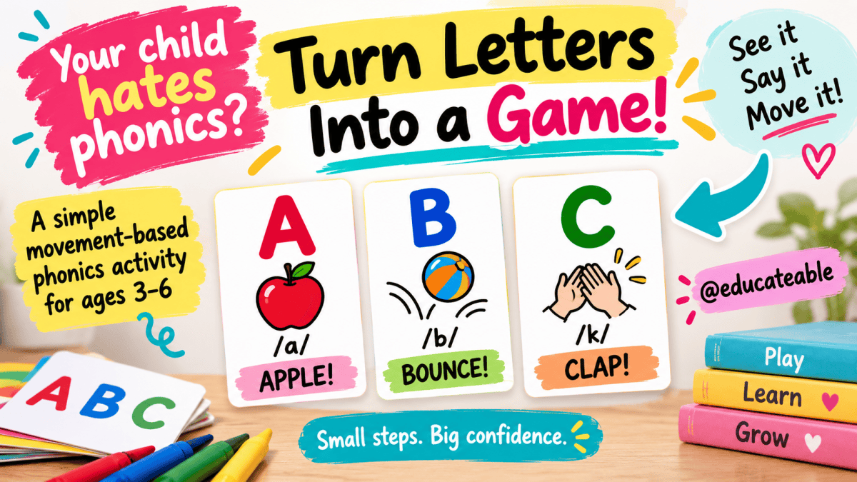 When Your Child Hates Phonics, Turn Letters Into a&nbsp;Game
