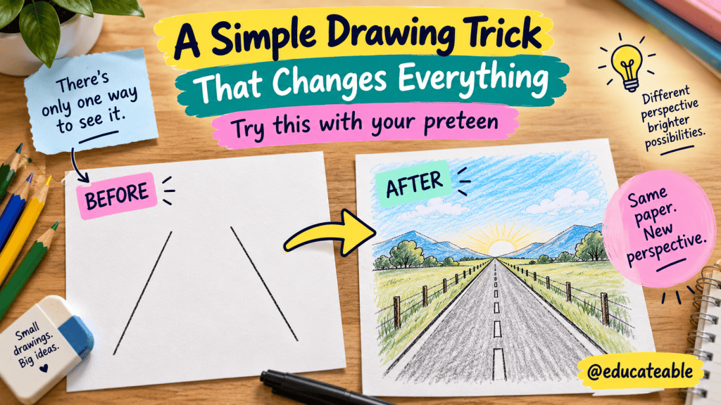 When Your Preteen Gets Stuck Thinking One Way, Try This Simple Perspective&nbsp;Trick