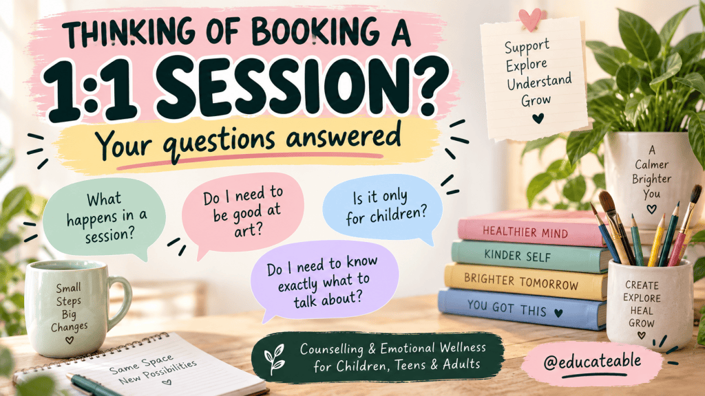 Thinking About Booking a 1:1 Counselling Session? Questions People Ask Before&nbsp;Booking