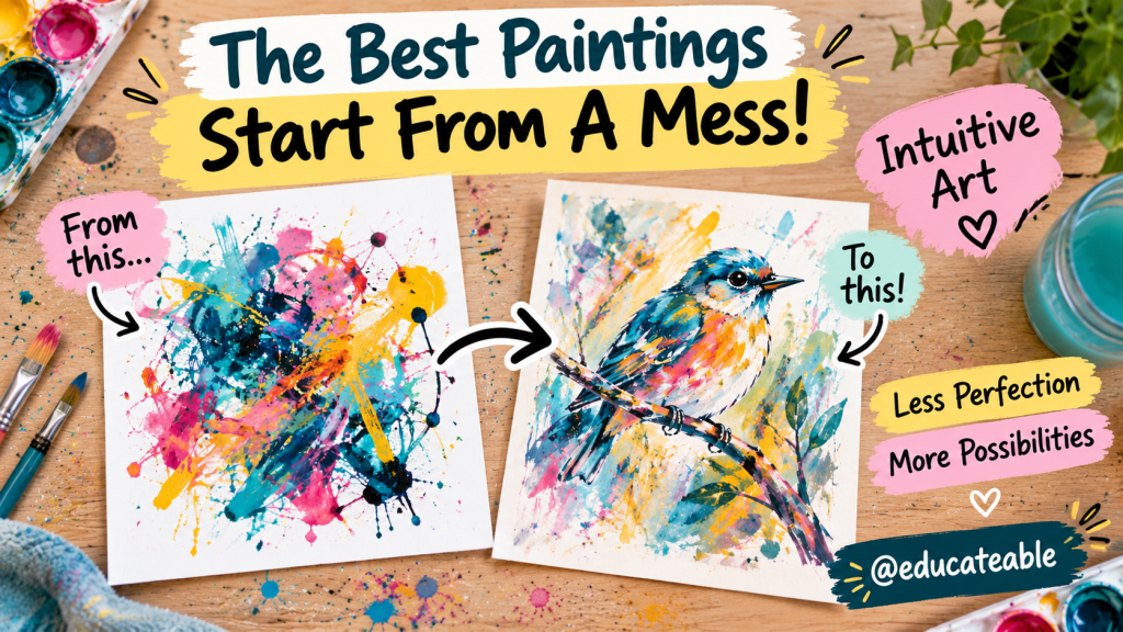 The Best Paintings Start From a Mess: How Intuitive Art Can Help You Let Go of Perfectionism