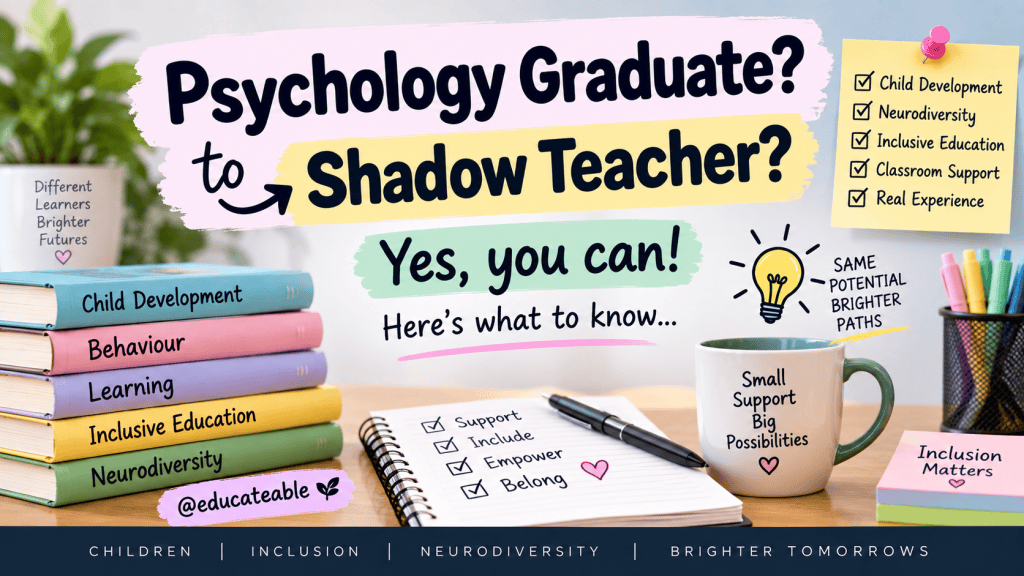 Can a Psychology Graduate Become a Shadow Teacher? A Practical Career&nbsp;Guide
