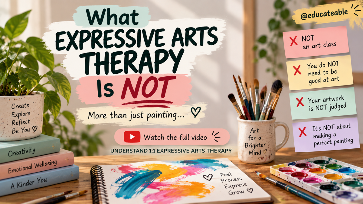 What Expressive Arts Therapy Is NOT: Understanding 1:1 Expressive Arts&nbsp;Therapy