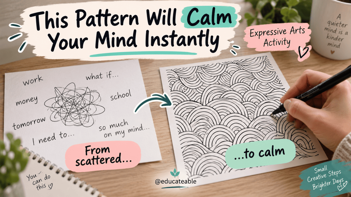 When Your Thoughts Won’t Slow Down, Try This Pattern | Expressive Arts&nbsp;Activity