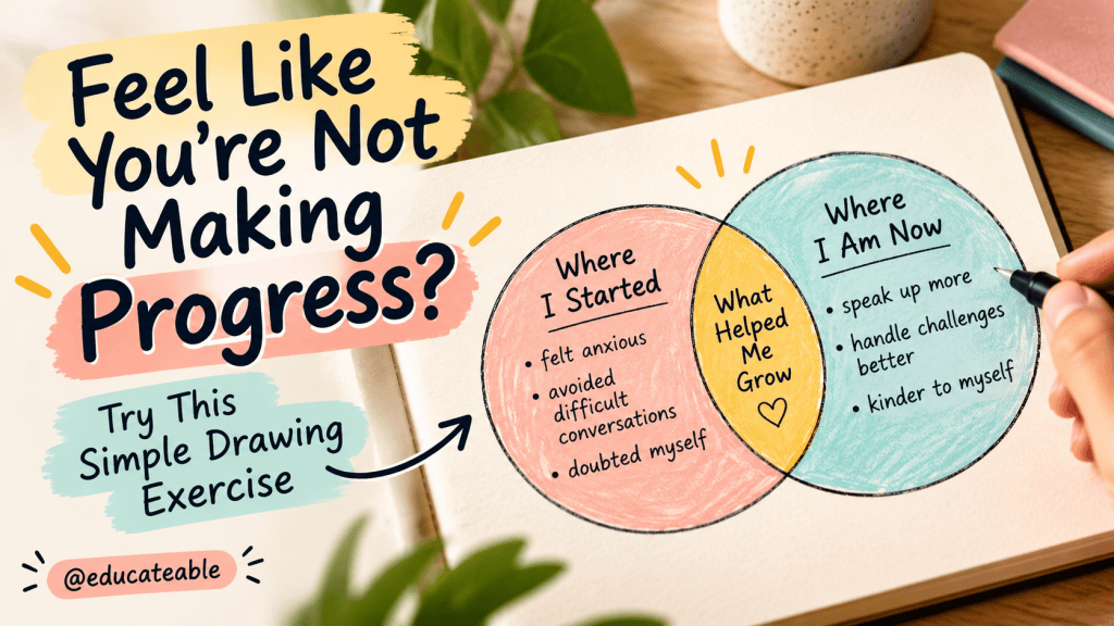 How to Recognise Your Progress When You Feel Stuck: A Simple Drawing Exercise for Personal&nbsp;Growth